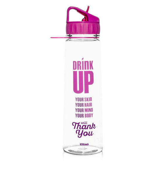 H2OCOACH Drink Up Water Bottle - 30 Oz - Pink – Wink Boutique, inc