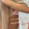 Small Crossbody Vegan Leather Bag Brown