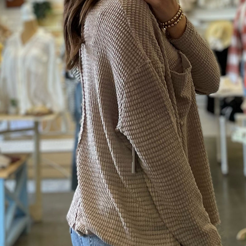 Say So Boat Neck Sweater Ash Mocha