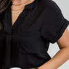 Reese Cuffed Sleeves Woven Top