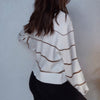 Better Together Striped Sweater White