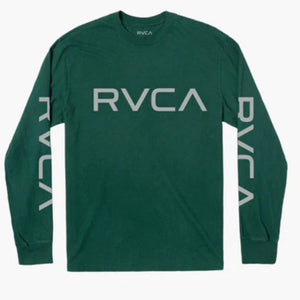 Big Boy RVCA Long Sleeve Tee Hunter Green