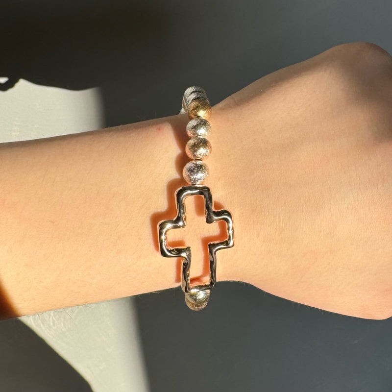 Cross Beaded Bracelet