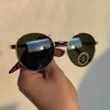 Round Fashion Sunglasses Gold