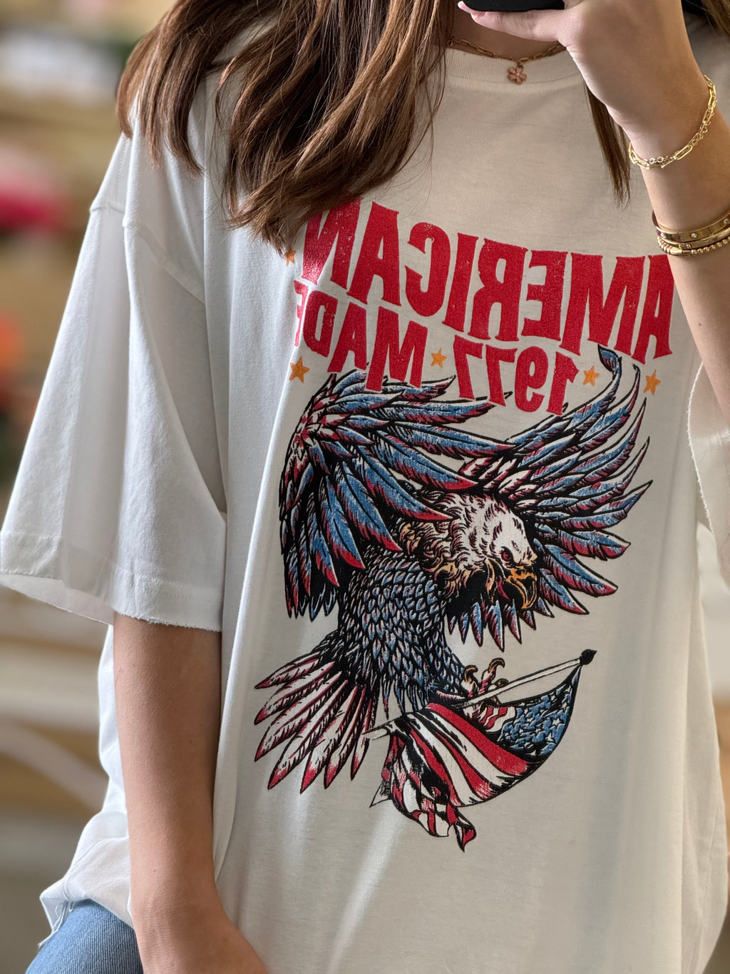 American Made Graphic Print Tee