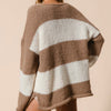 The Abbie Striped Knit V Neck Sweater