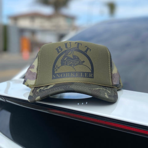 Butt Snorkeler Trucker Hat Navy