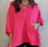 Flirty At Heart Oversized Drawstring Top