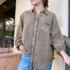 Capistrano Washed Button Down Linen Top