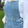 Let Me know Denim Tie Back Overalls