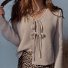 Forever Fun Tie Front Sweater Top