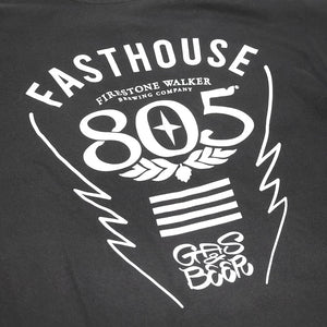 805 Crew Time Midweight Tee - Black