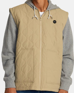 GRANT HOODED PUFFER JACKET- KHA