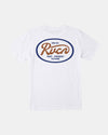 RVCA Oval Scrirt SS Wht