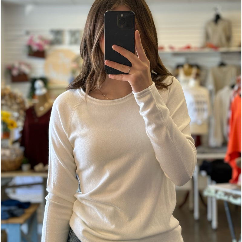 Forever In Love Round Neck Sweater Ivory