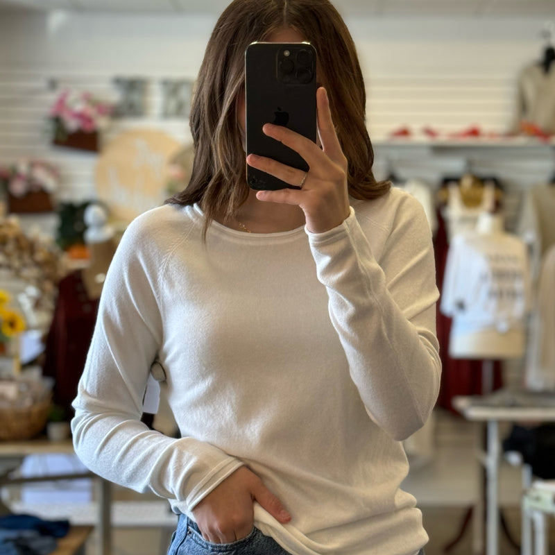 Forever In Love Round Neck Sweater Ivory