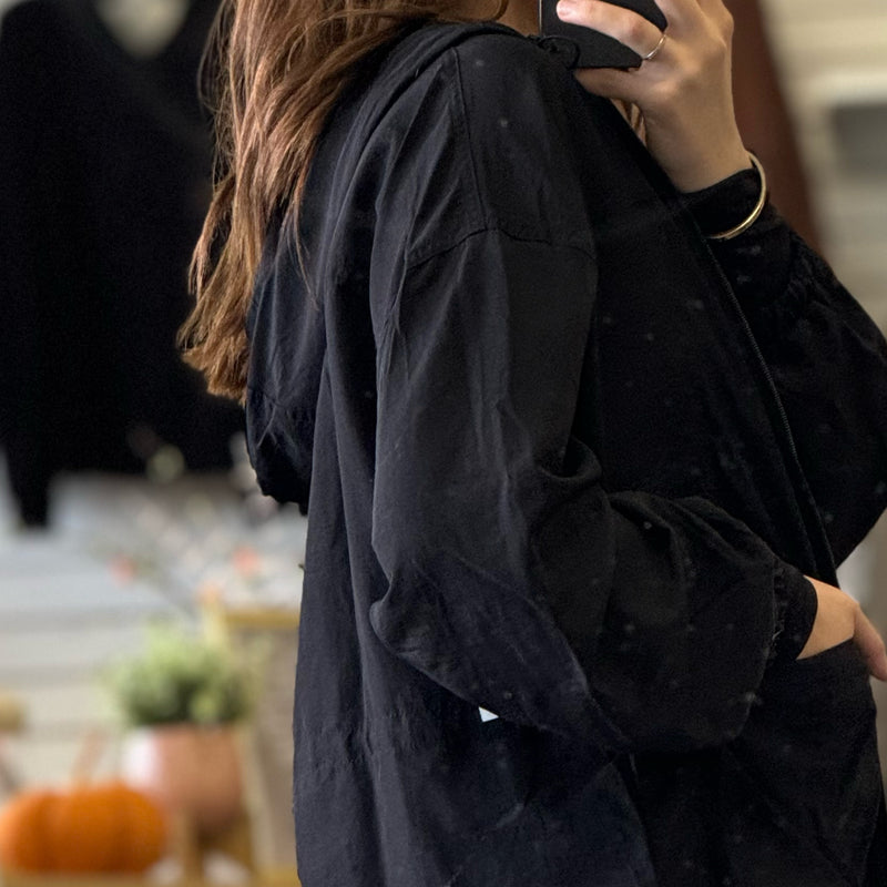 My Go To Windbreaker Black