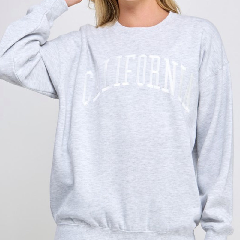 California Sweatshirt Ice Gray