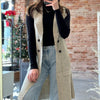 Talk About It Sleeveless Long Cardigan Vest