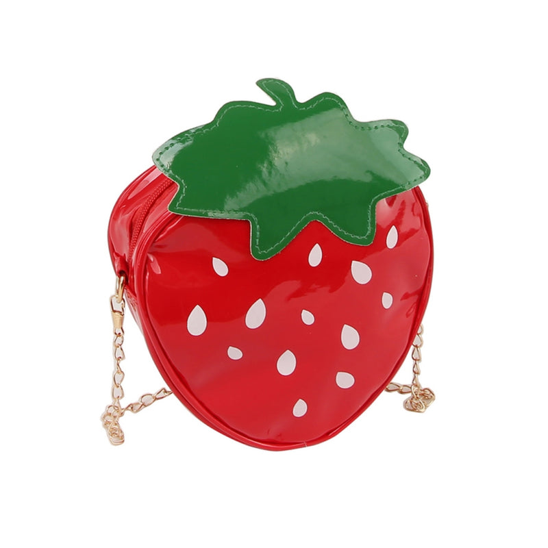 Glossy Strawberry Crossbody Bag