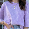 Weekend Awaits Oversized Tee Lavender