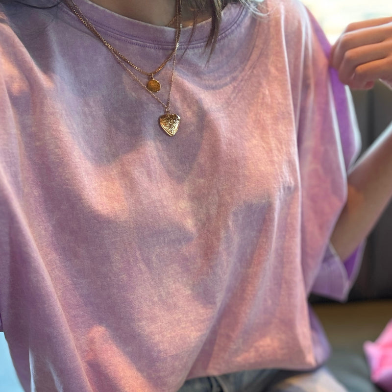 Weekend Awaits Oversized Tee Lavender