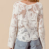 Something Sweet Floral Pattern Lace Top