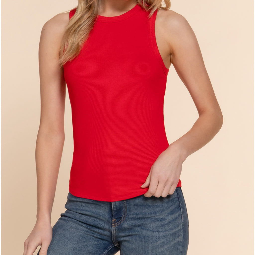 Everyday Basic Tank Top Red