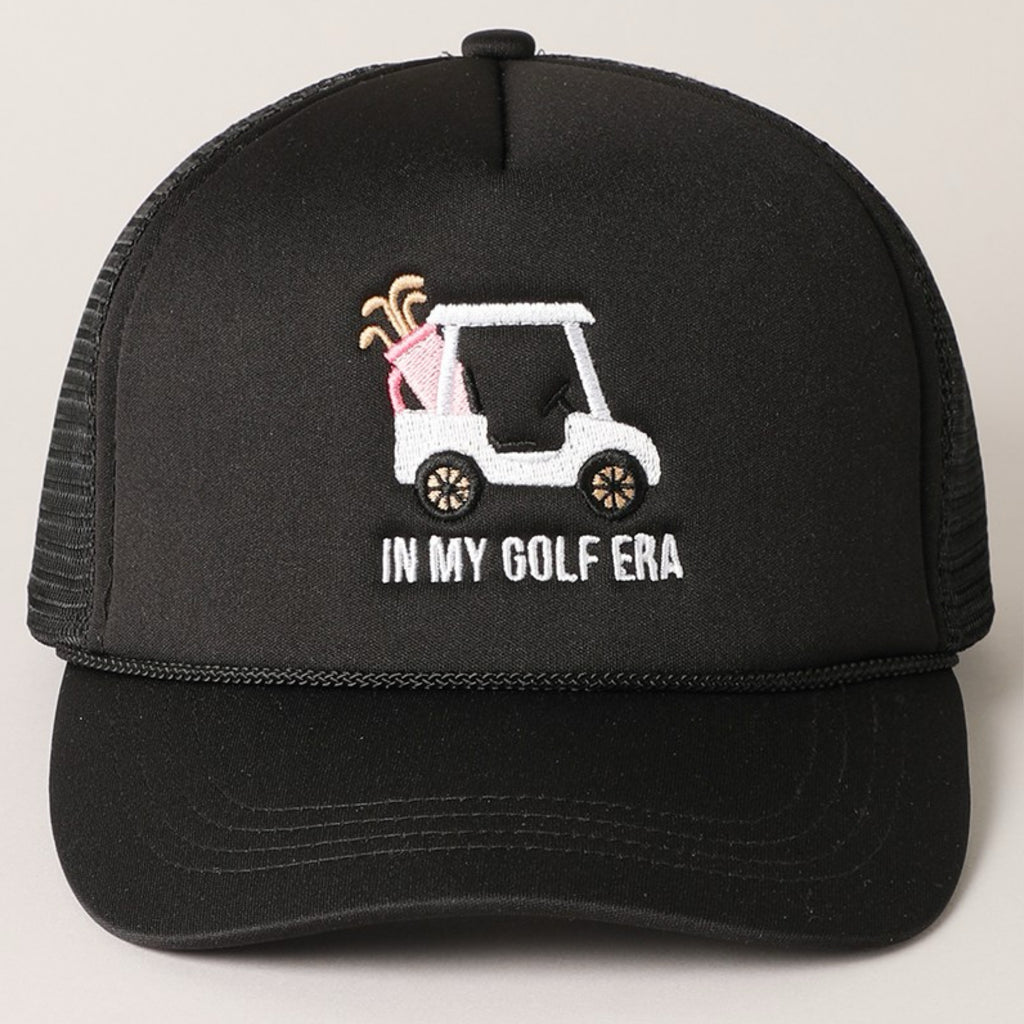 In My Golf Era Embroidery Trucker Hat