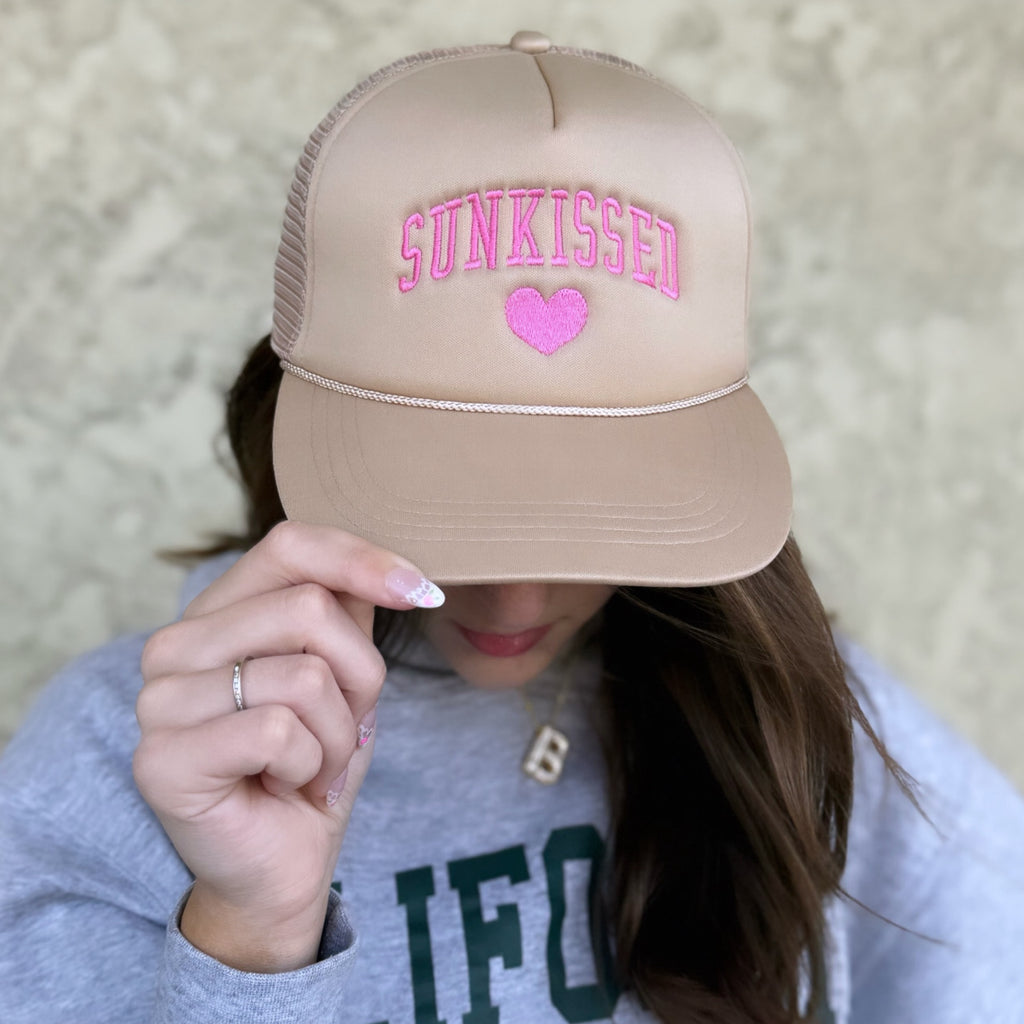 Sunkissed Embroidery Mesh Back Trucker Hat