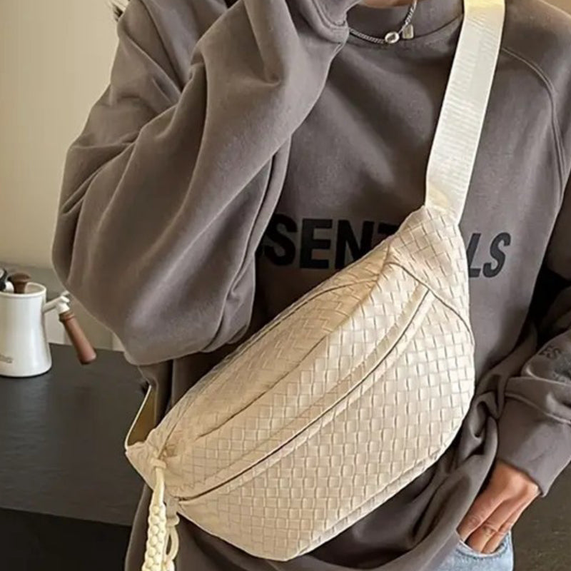 Vegan Leather Bum Bag White