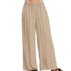 Out For The Day Elastic Waistband Pants Blue