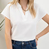 Let’s Make Plans Lightweight Top White