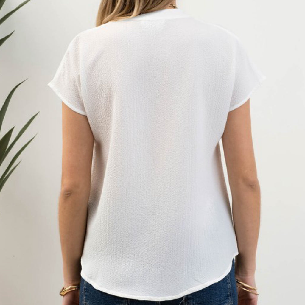 Let’s Make Plans Lightweight Top White