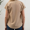 Let’s Make Plans Lightweight Top Khaki