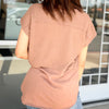 Media Oversized Waffle Top Mocha