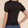 In Full Swing Cross Front Top Black