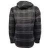 Hillbilly Flannel Explorer Hooded Jacket in Black/Grey