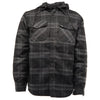 Hillbilly Flannel Explorer Hooded Jacket in Black/Grey