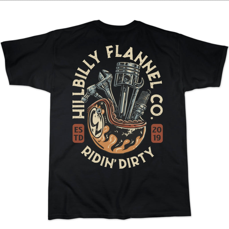 Hillbilly Flannel Ridin’ Dirty Tee