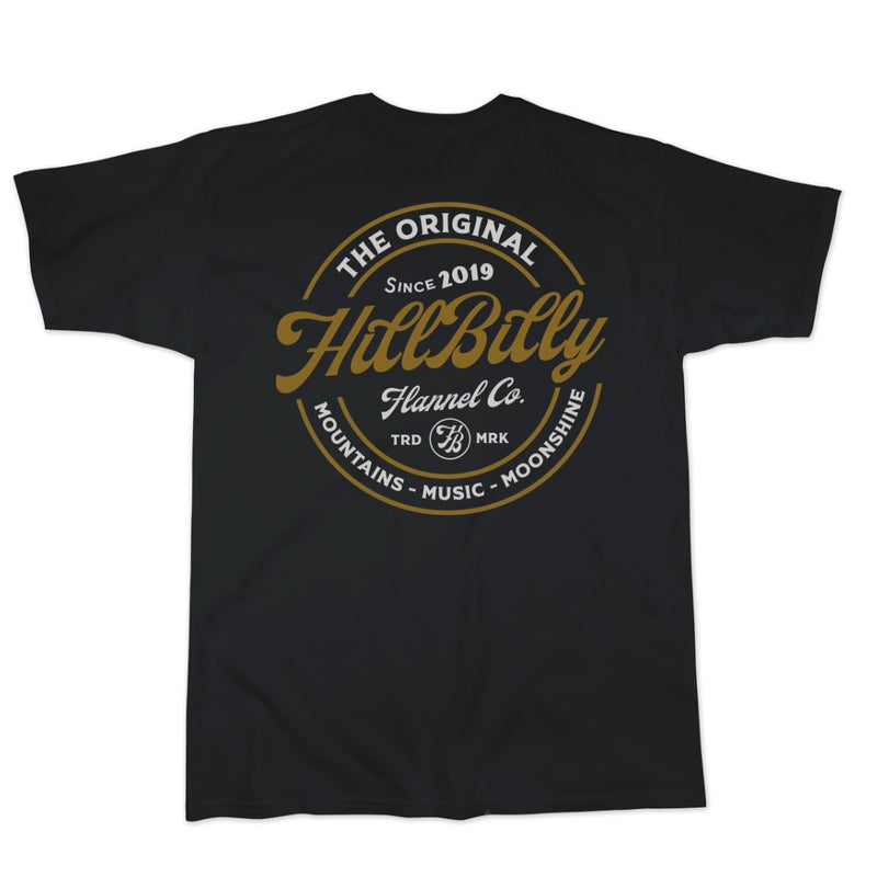 Hillbilly Flannel The “Original” Tee Black