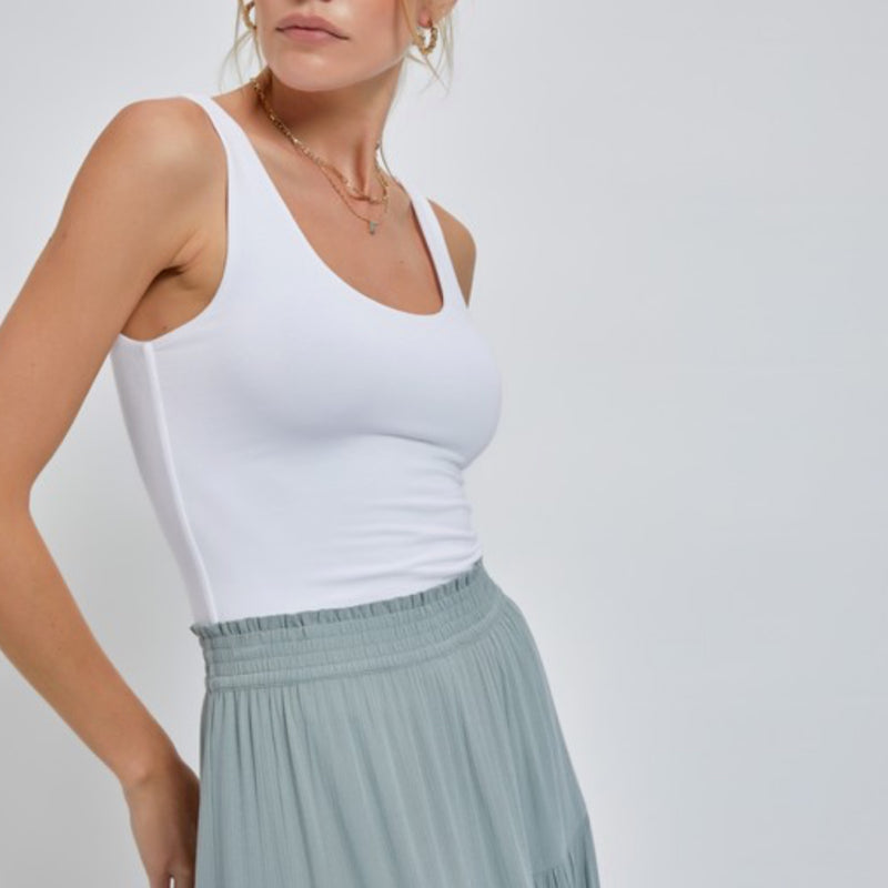 Jersey Soft Double Layered Top Off White