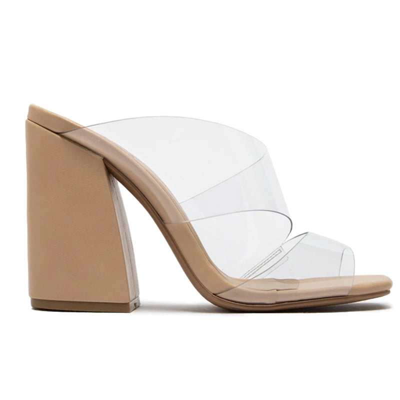 Cage Clear Nude Heel