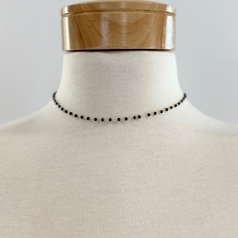 Dainty Chain Bead Necklace