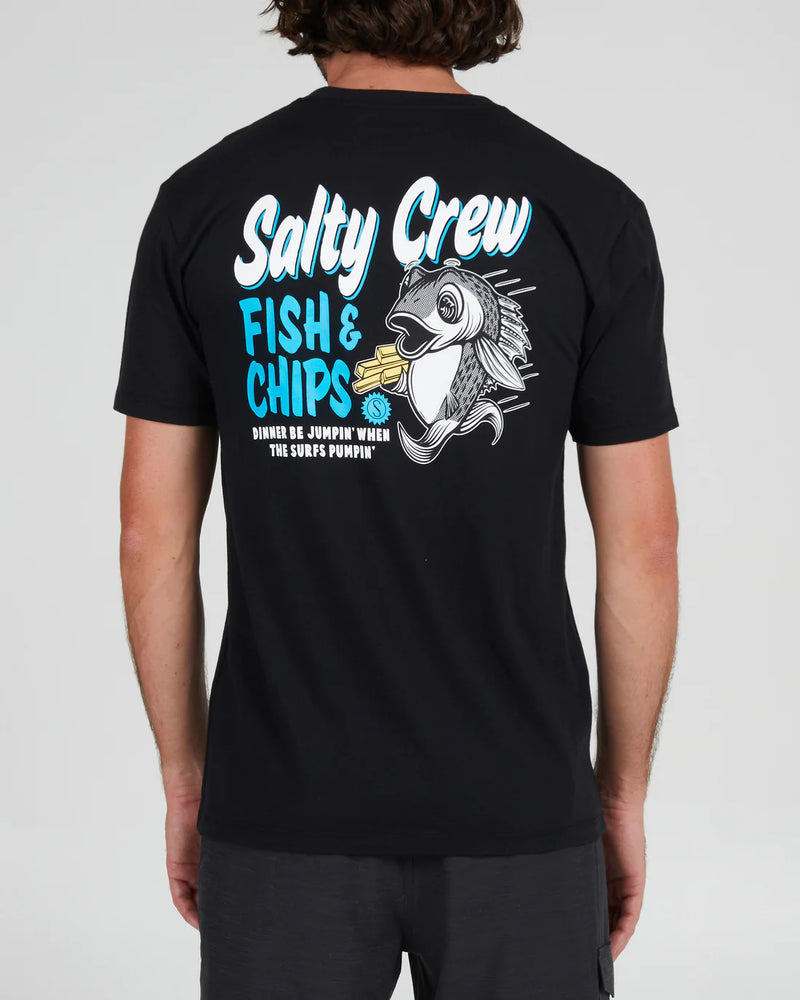 SC Fish And Chips Premium S/S Tee Blk